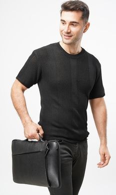 Bond NON grain leather zip folder BN1419-281 black