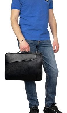 Bond NON grain leather zip folder BN1419-281 black