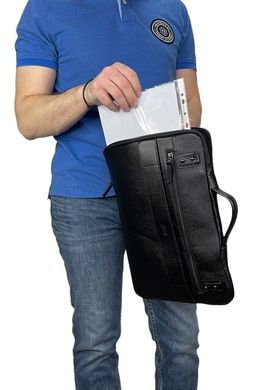 Bond NON grain leather zip folder BN1419-281 black