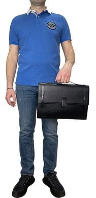 Leather folder under the flap Bond NON grain leather BN1098-281 black