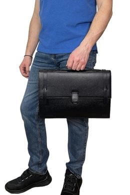 Leather folder under the flap Bond NON grain leather BN1098-281 black