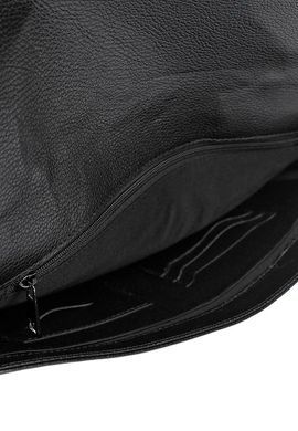 Leather folder under the flap Bond NON grain leather BN1098-281 black
