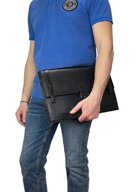 Leather folder under the flap Bond NON grain leather BN1098-281 black
