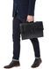 Leather folder under the flap Bond NON grain leather BN1098-281 black