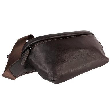 The Bond Smooth Calfskin Fanny Pack TBN1457-4 Dark Brown