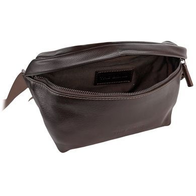 The Bond Smooth Calfskin Fanny Pack TBN1457-4 Dark Brown